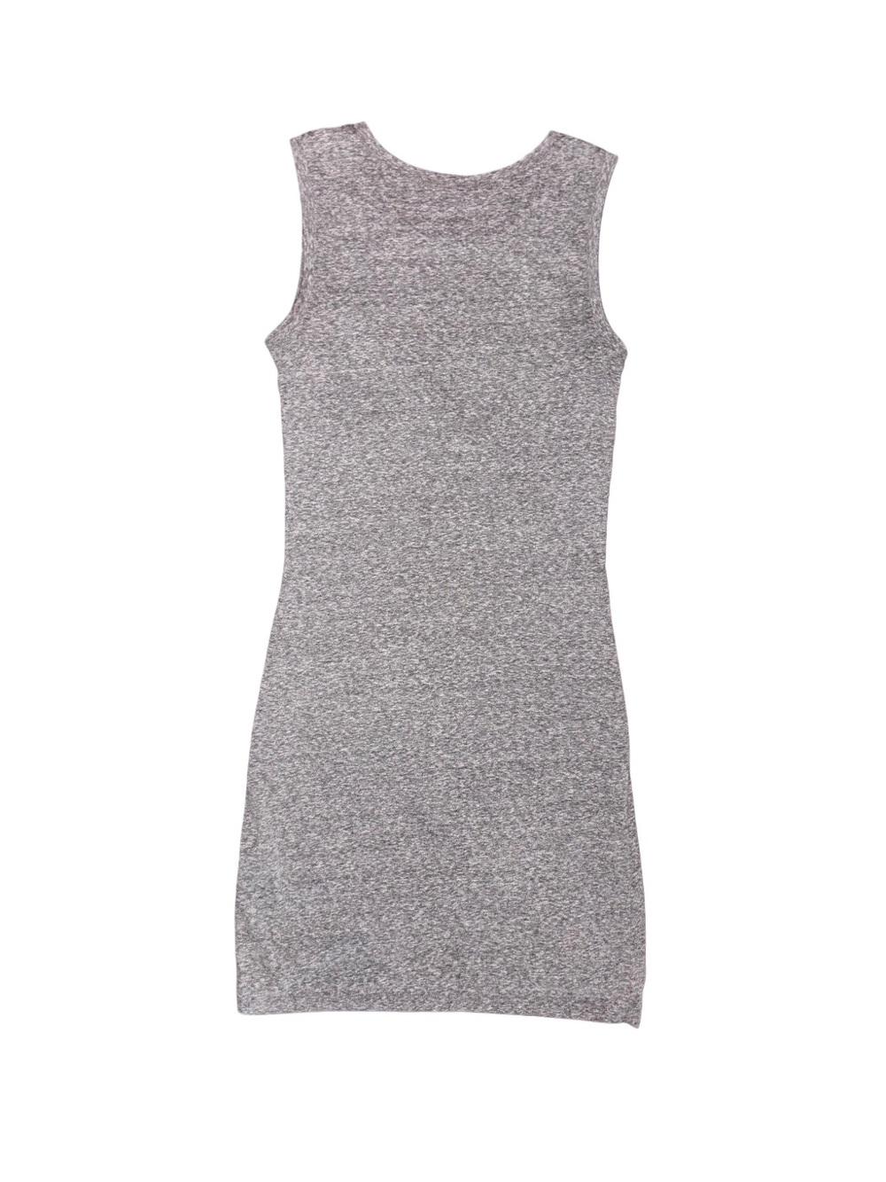 Z Supply Sleeveless Heather Gray Ruched Mini Dress - Picture 7 of 10